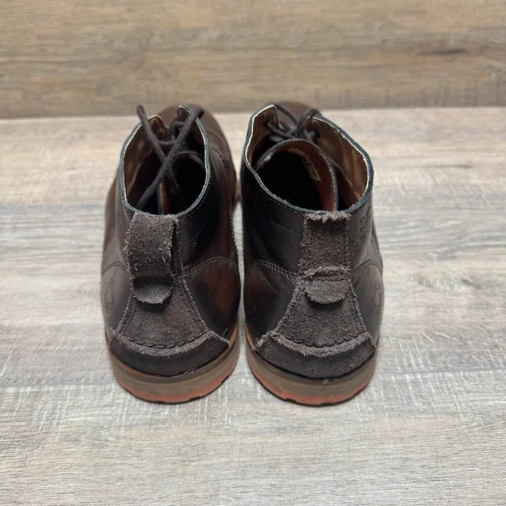 Steve Madden Brown Leather Chukka Boots Men's Size 12